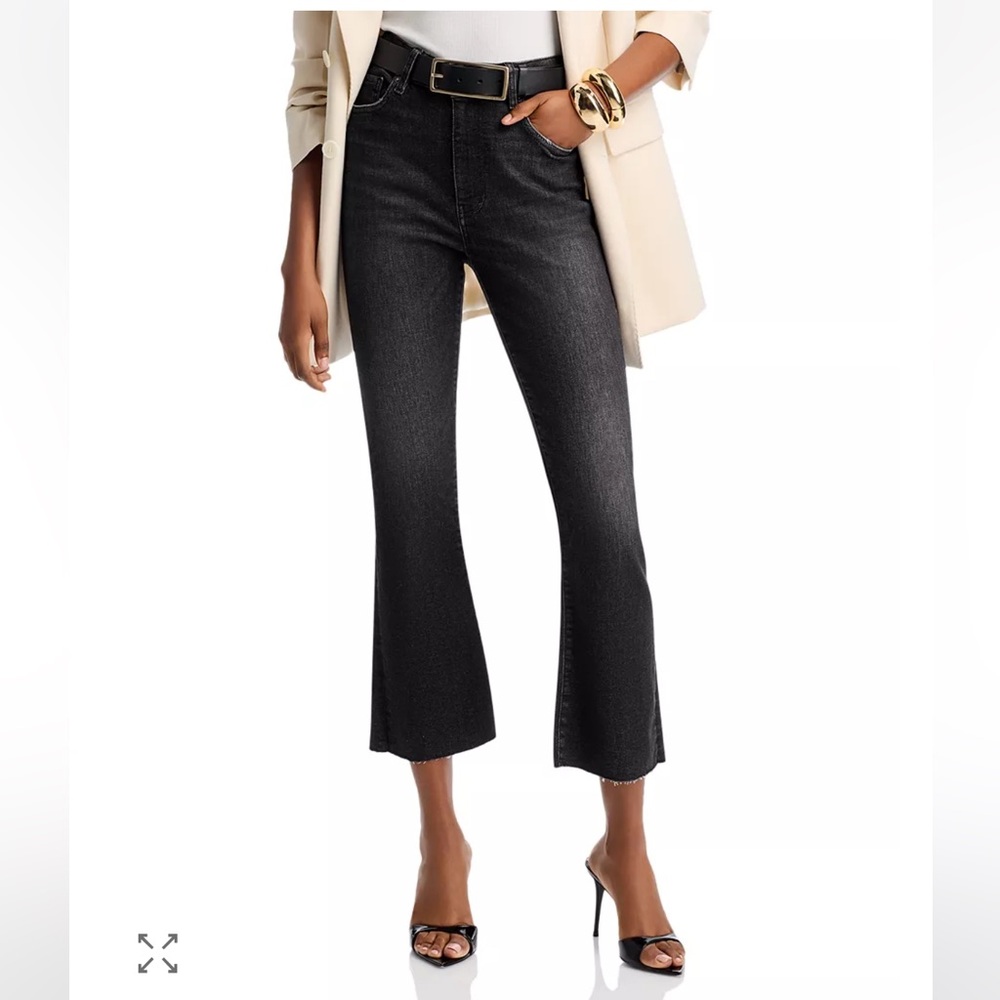 Frame Denim Black Flare Jeans